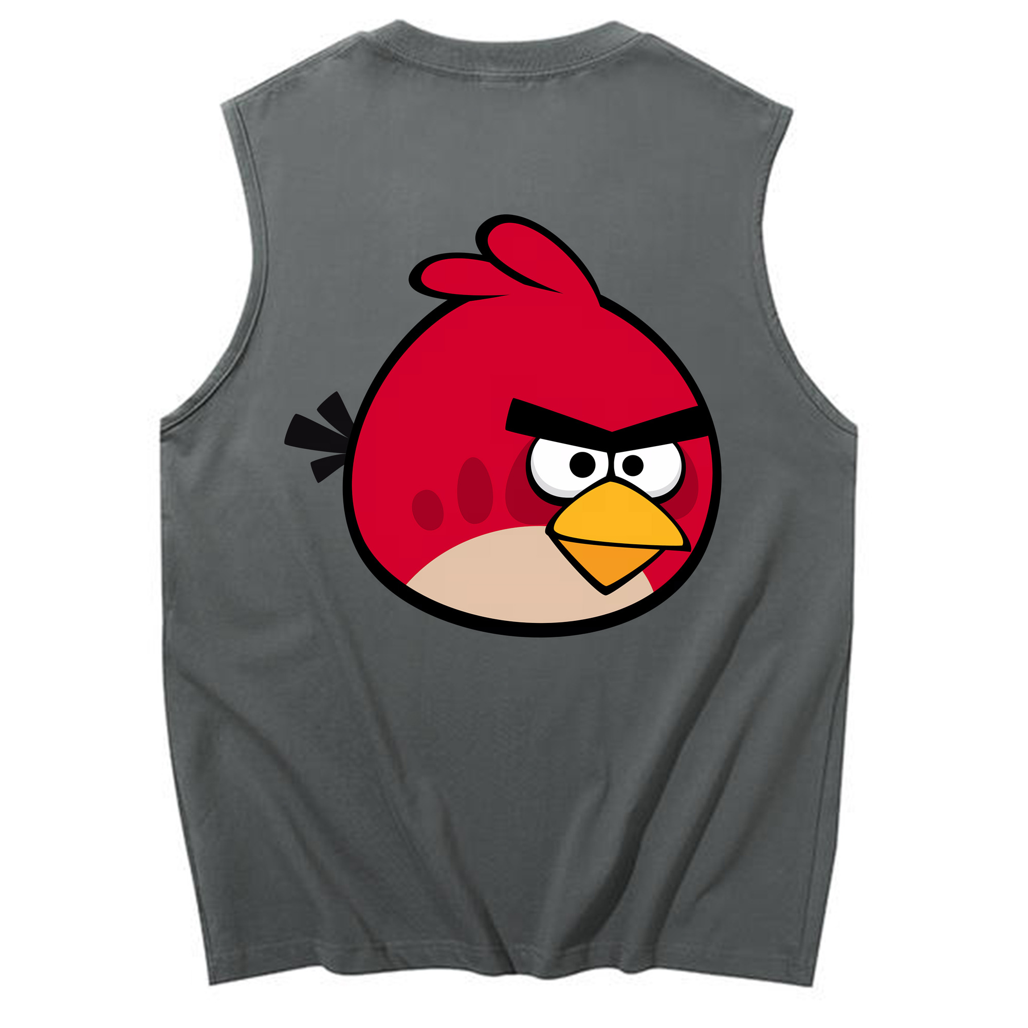（画像用） Angry Birds アングリーバード コットン100％タンクトップ（背面プリント）
